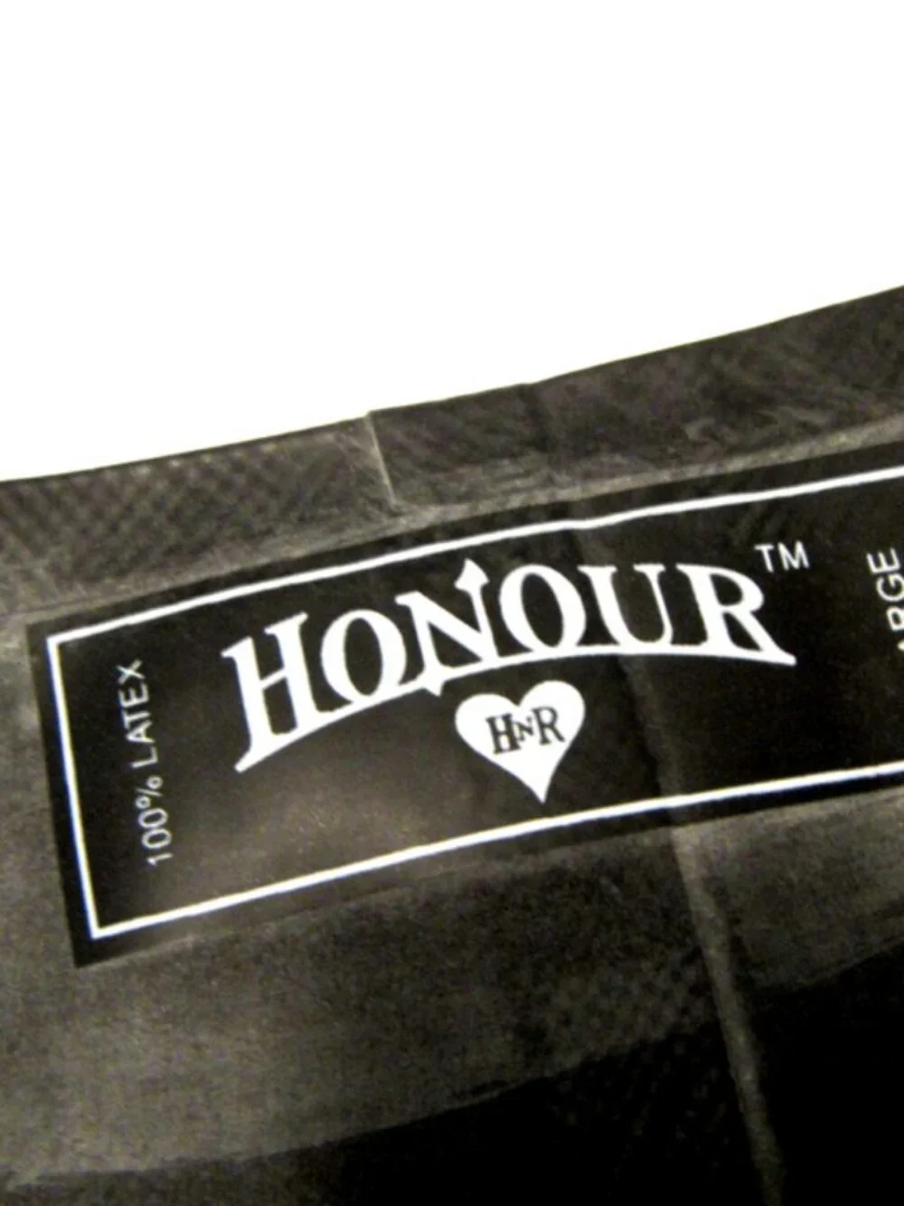 Men's Classic Latex Rubber Boxer Shorts Honour, New Black L